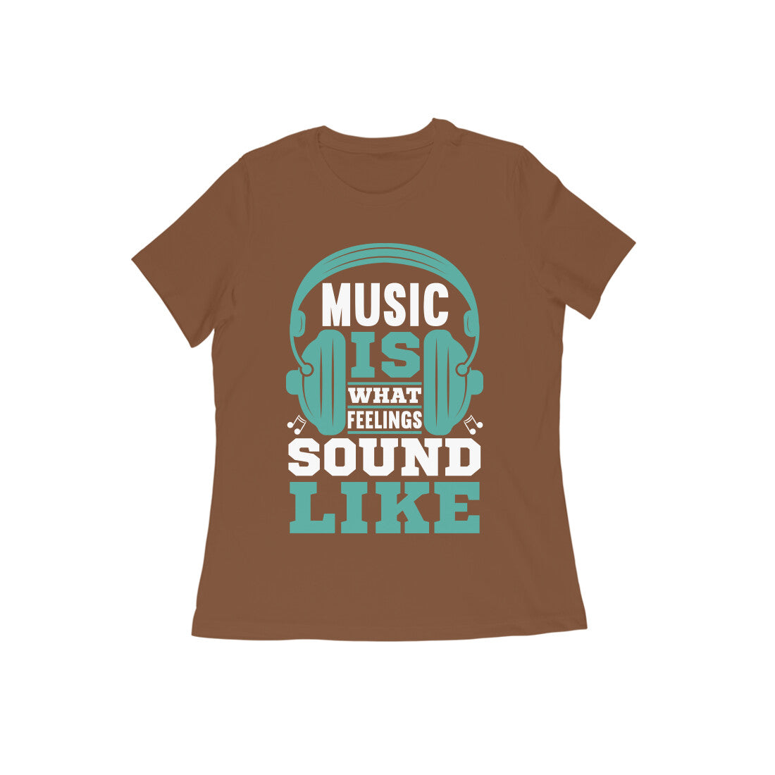Half Sleeve Music T-Shirt For Women