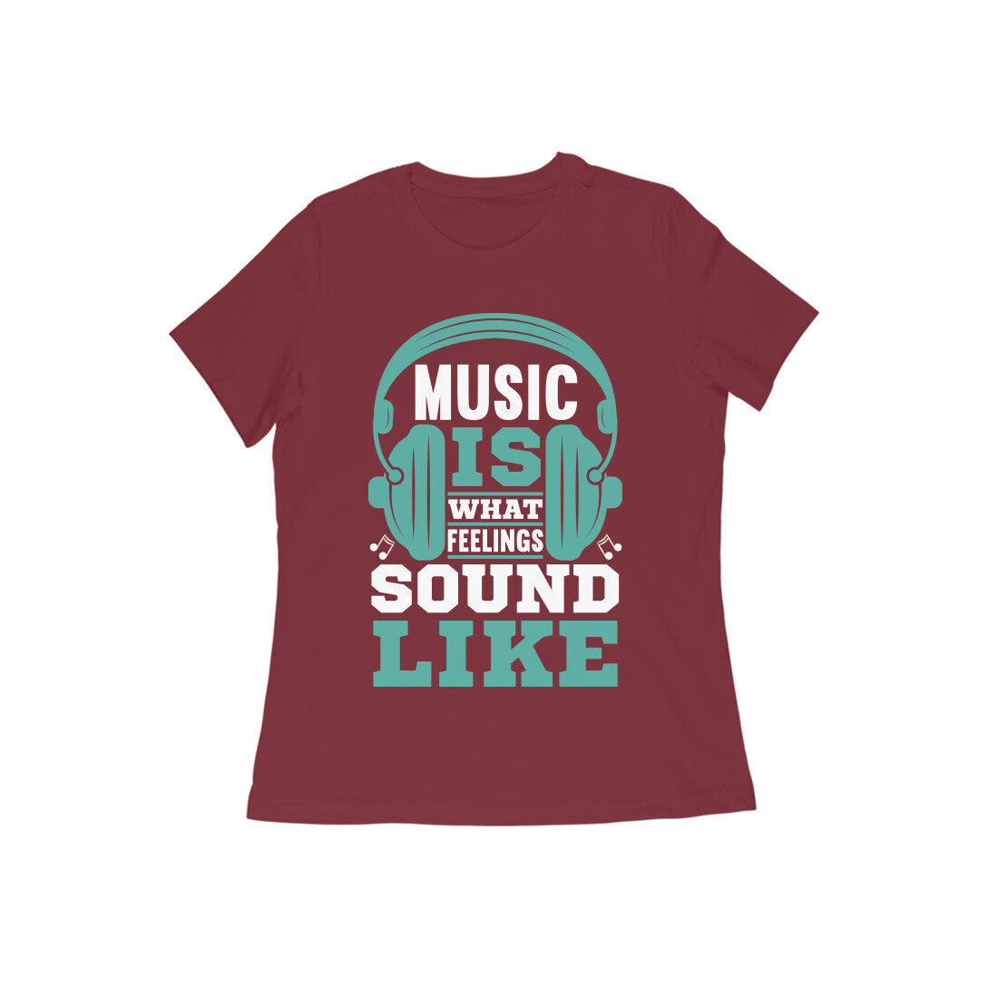 Half Sleeve Music T-Shirt For Women