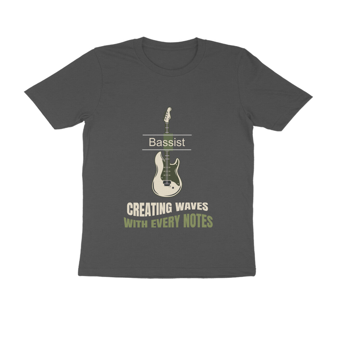 Bass Guitar Printed T-Shirt for Men