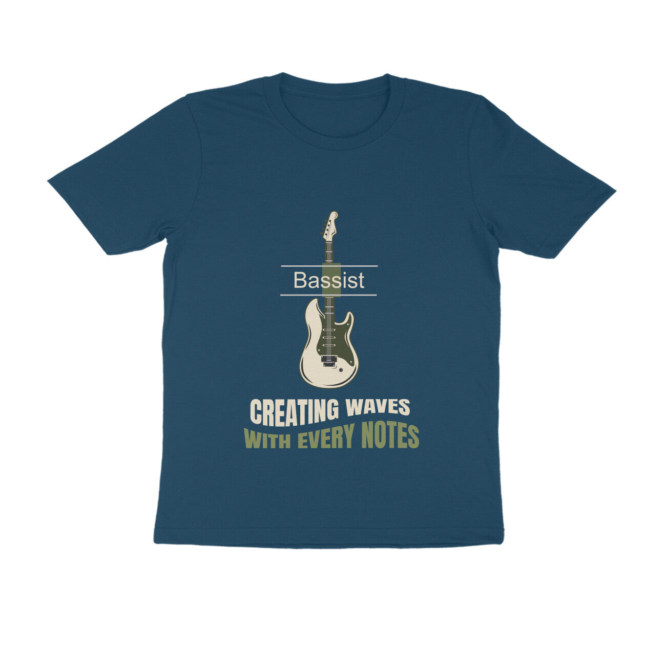 Bass Guitar Printed T-Shirt for Men