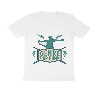 Round Neck Pop Punk Printed T-shirt for Men