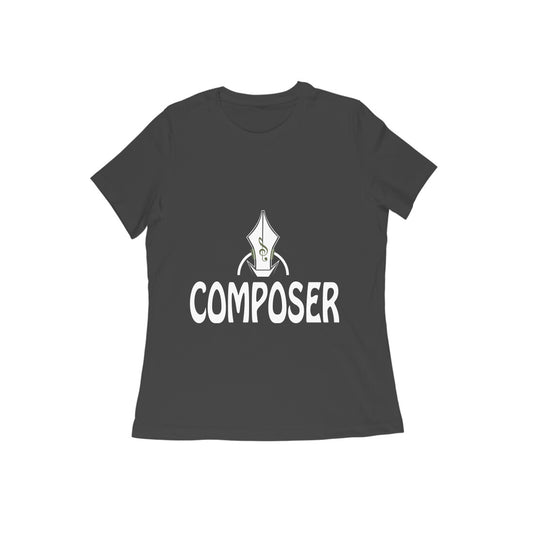 Composer Themed Printed T-shirt for Women