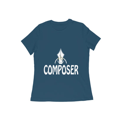 Composer Themed Printed T-shirt for Women