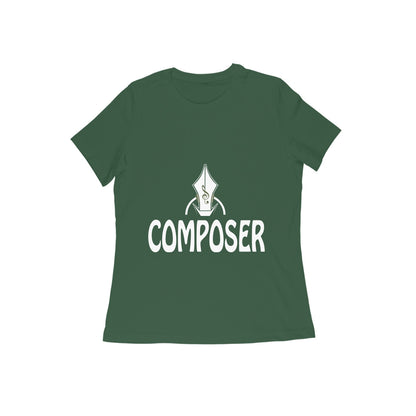 Composer Themed Printed T-shirt for Women