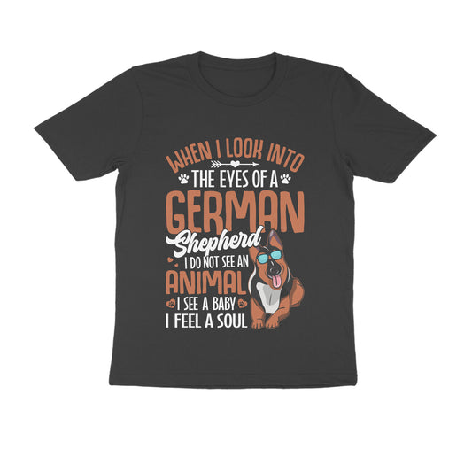 Cool German Shepherd Printed T-shirt for Men