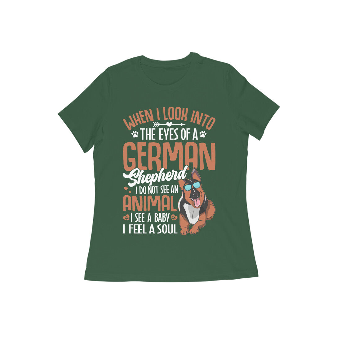 Cool German Shepherd T-shirt for Women