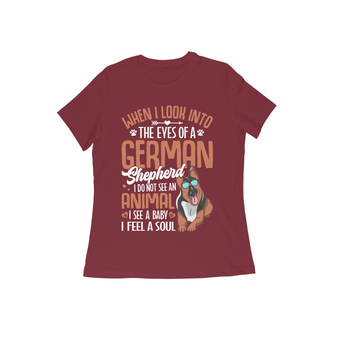 Cool German Shepherd T-shirt for Women