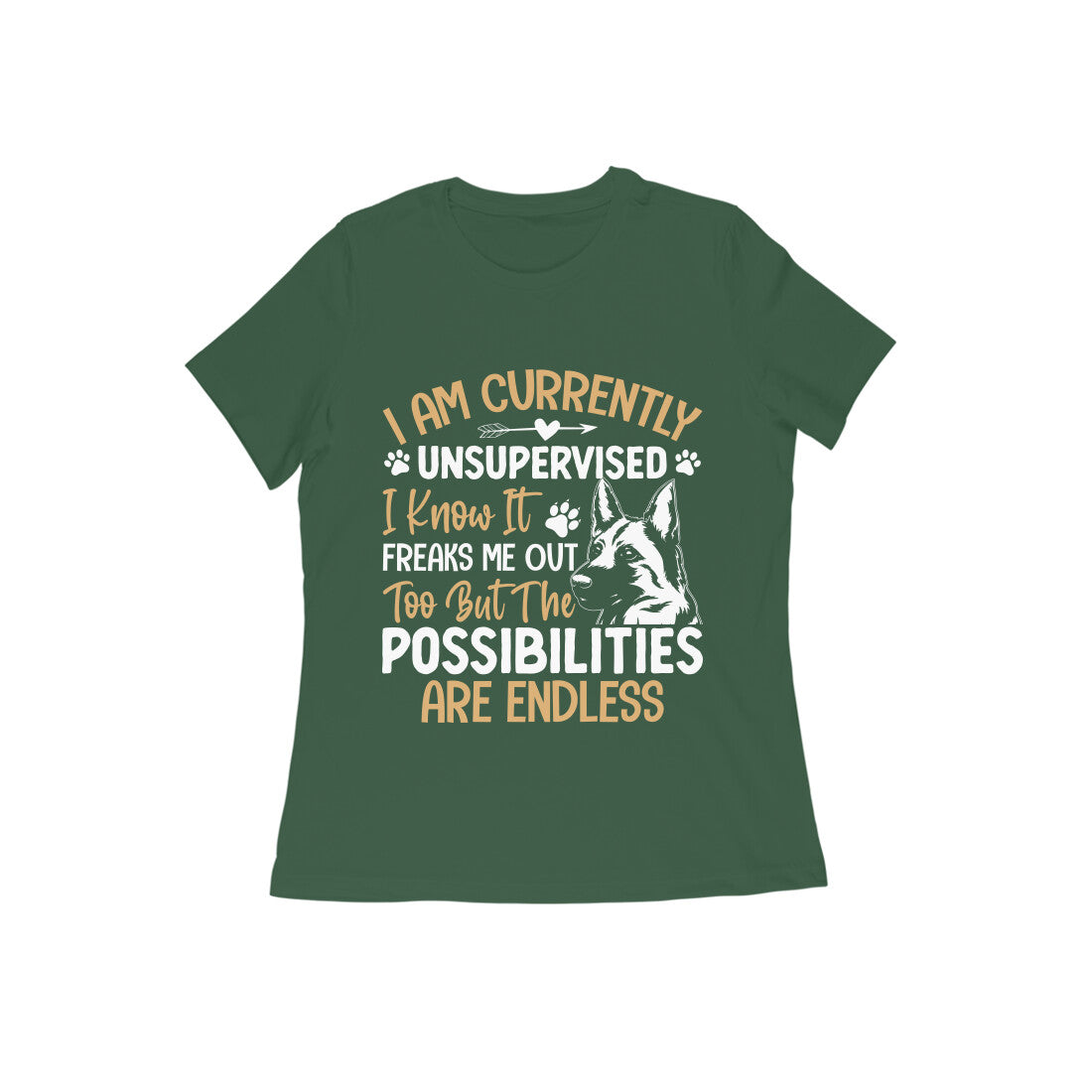 German Shepherd Endless Possibilities T-shirts for Women