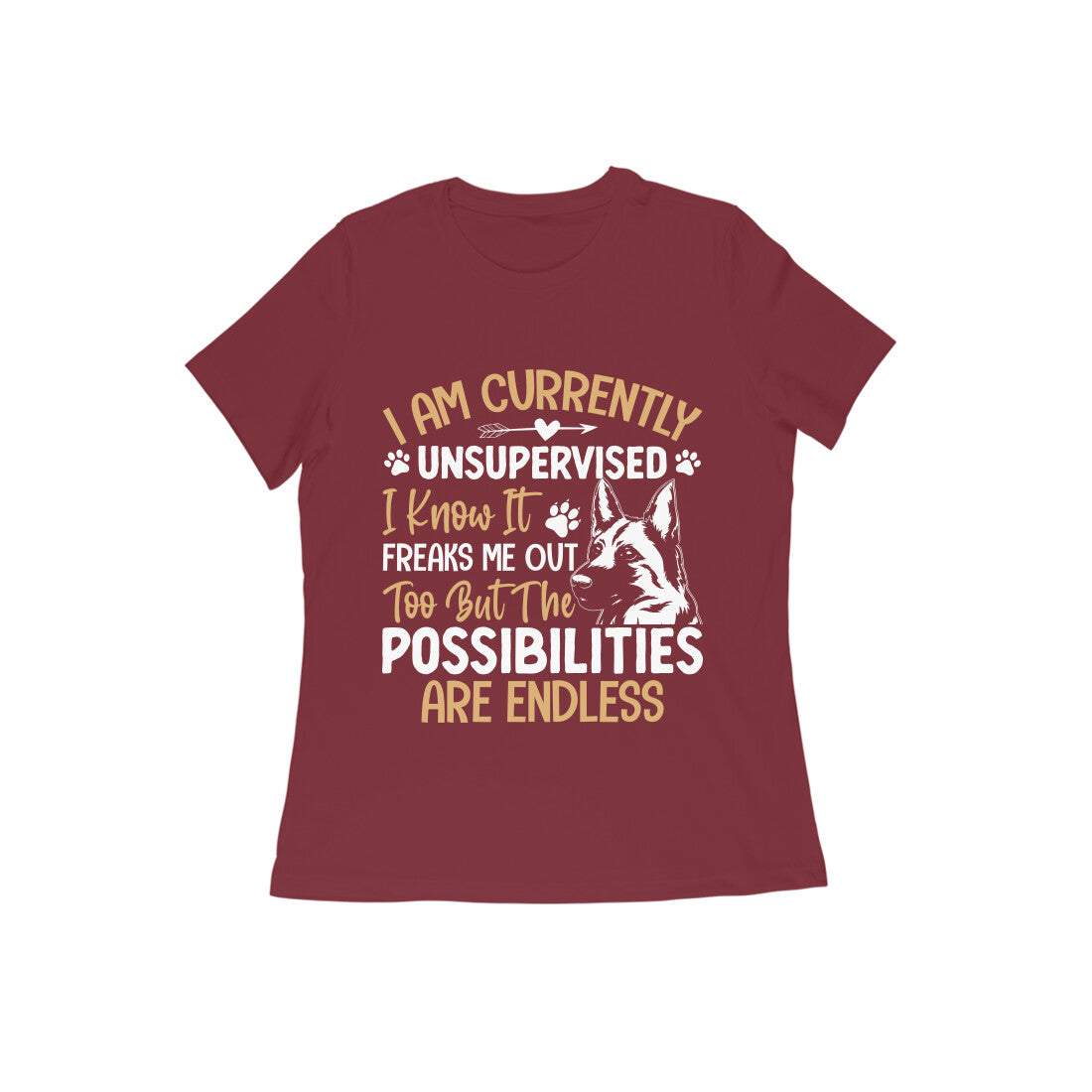 German Shepherd Endless Possibilities T-shirts for Women