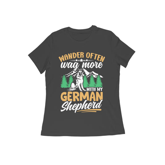 German Shepherd Wanderer T-Shirt for Women