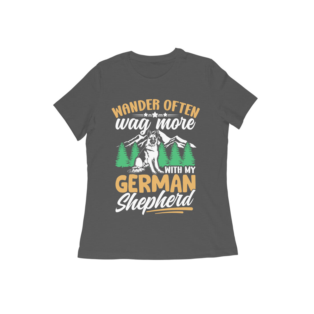 German Shepherd Wanderer T-Shirt for Women