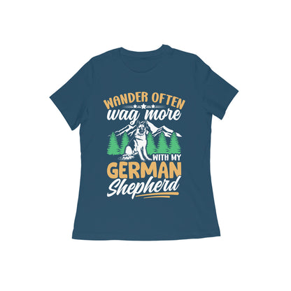 German Shepherd Wanderer T-Shirt for Women
