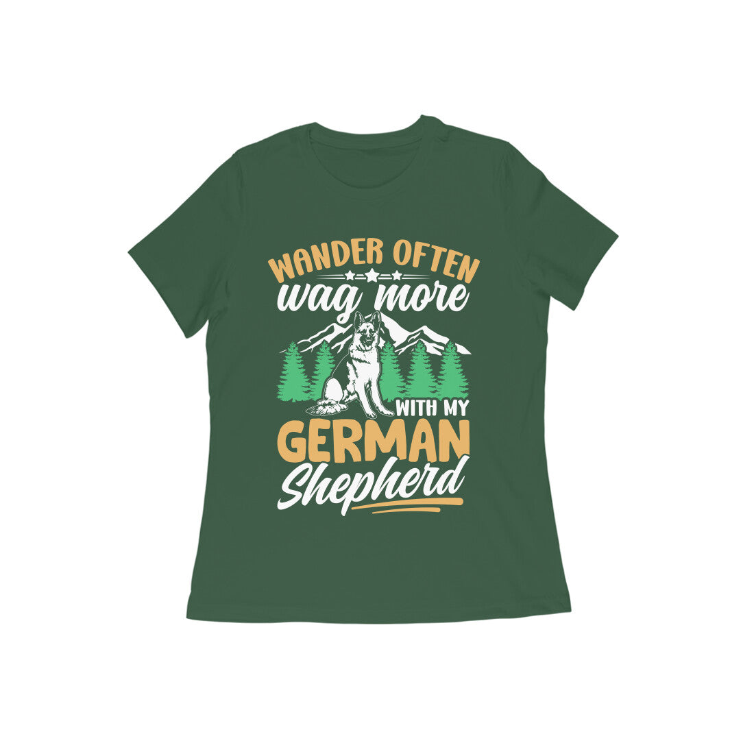 German Shepherd Wanderer T-Shirt for Women