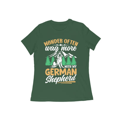 German Shepherd Wanderer T-Shirt for Women