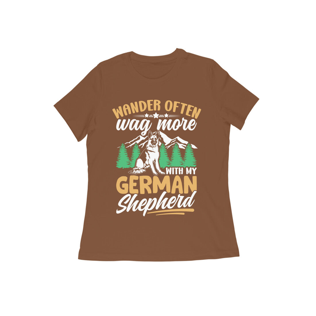 German Shepherd Wanderer T-Shirt for Women