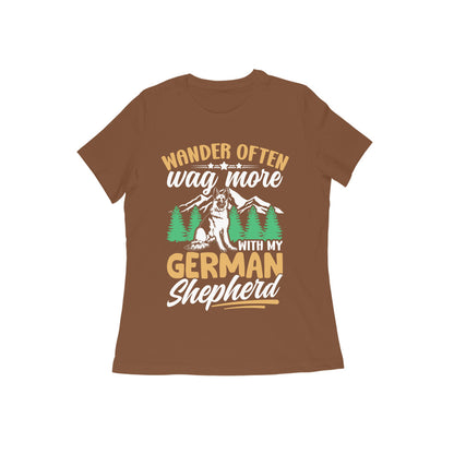 German Shepherd Wanderer T-Shirt for Women