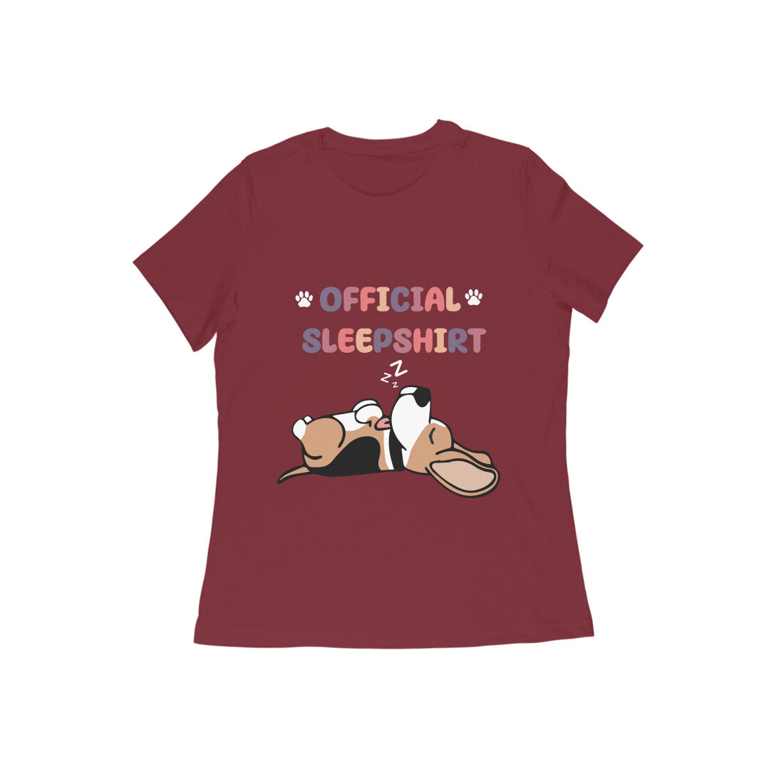 Round Neck Official Sleepshirt for Women