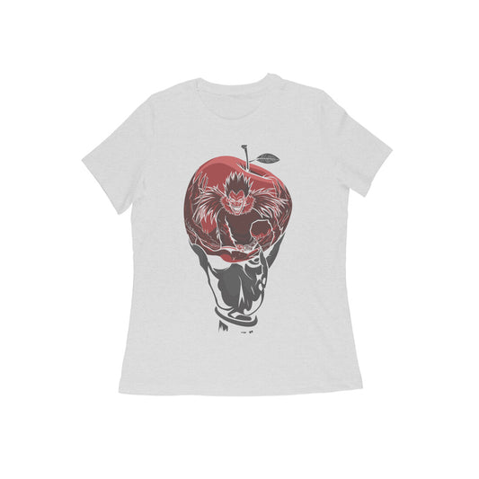 Round Neck Deathnote Anime Printed T-Shirt for Women