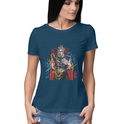 Round Neck Thor Graphic T-Shirt for Women