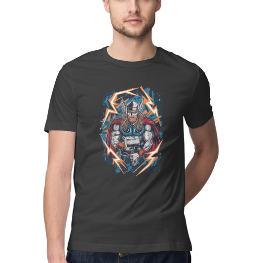 Thor Round Neck Superhero T-Shirt for Men