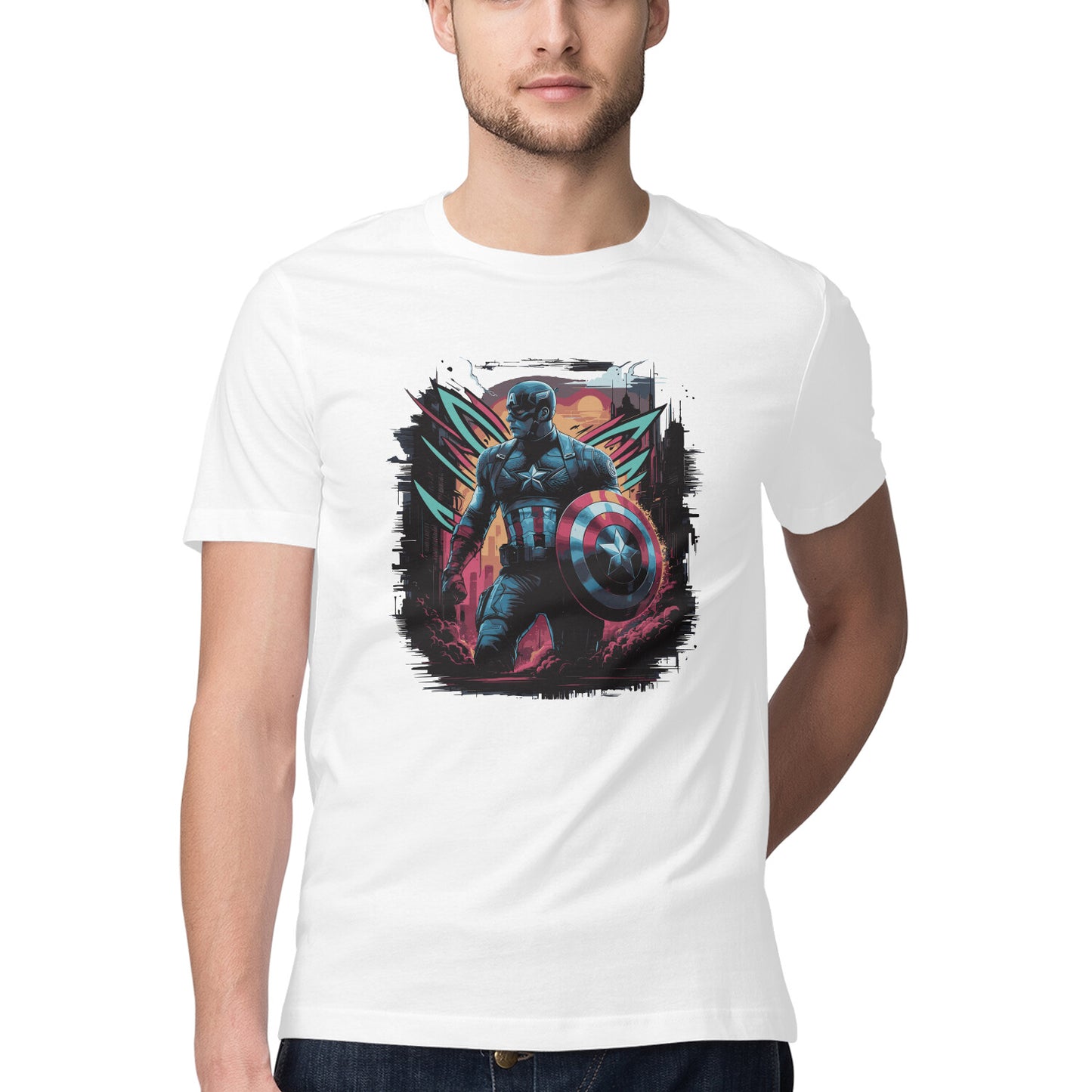 Captain America Superhero T-shirt for Men