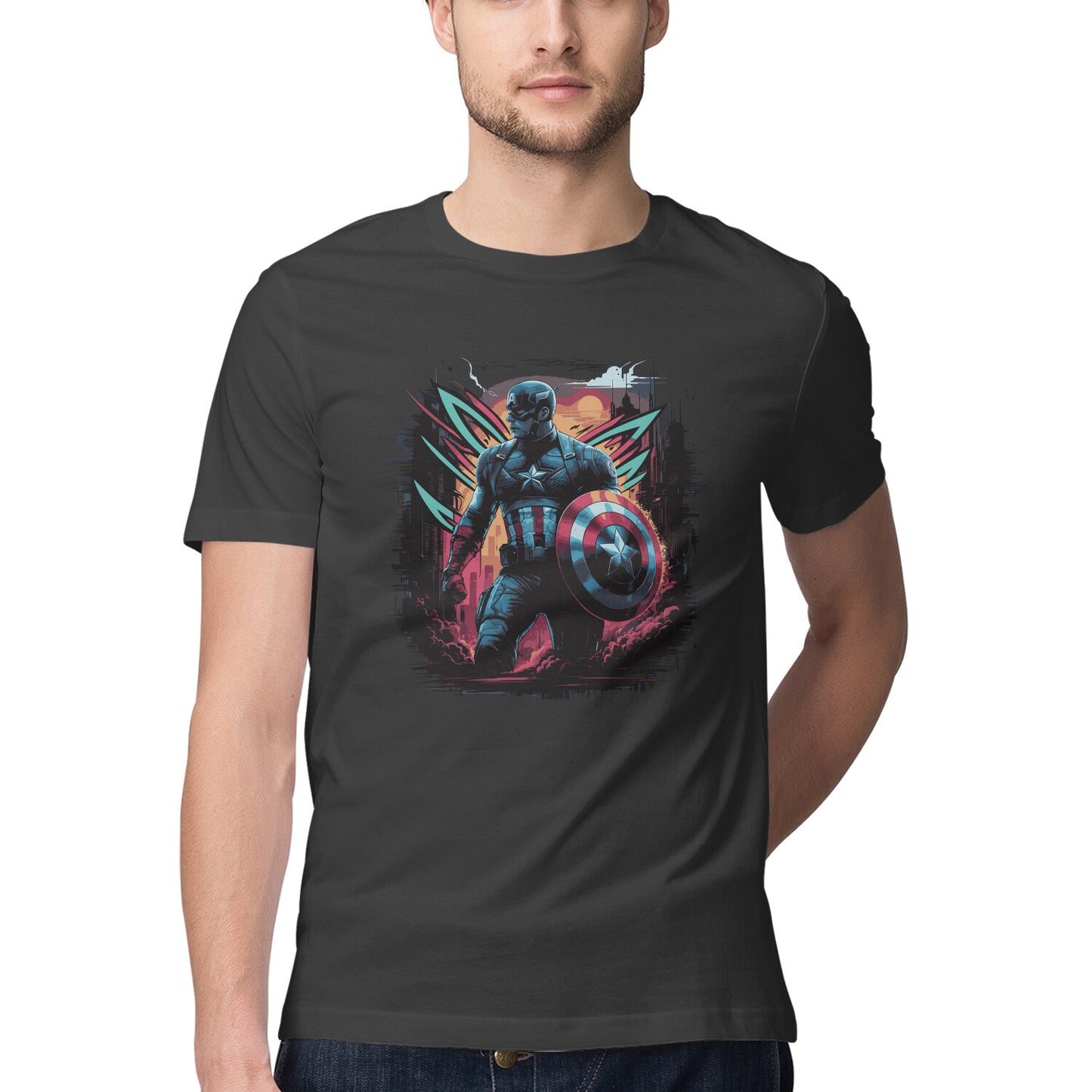 Captain America Superhero T-shirt for Men