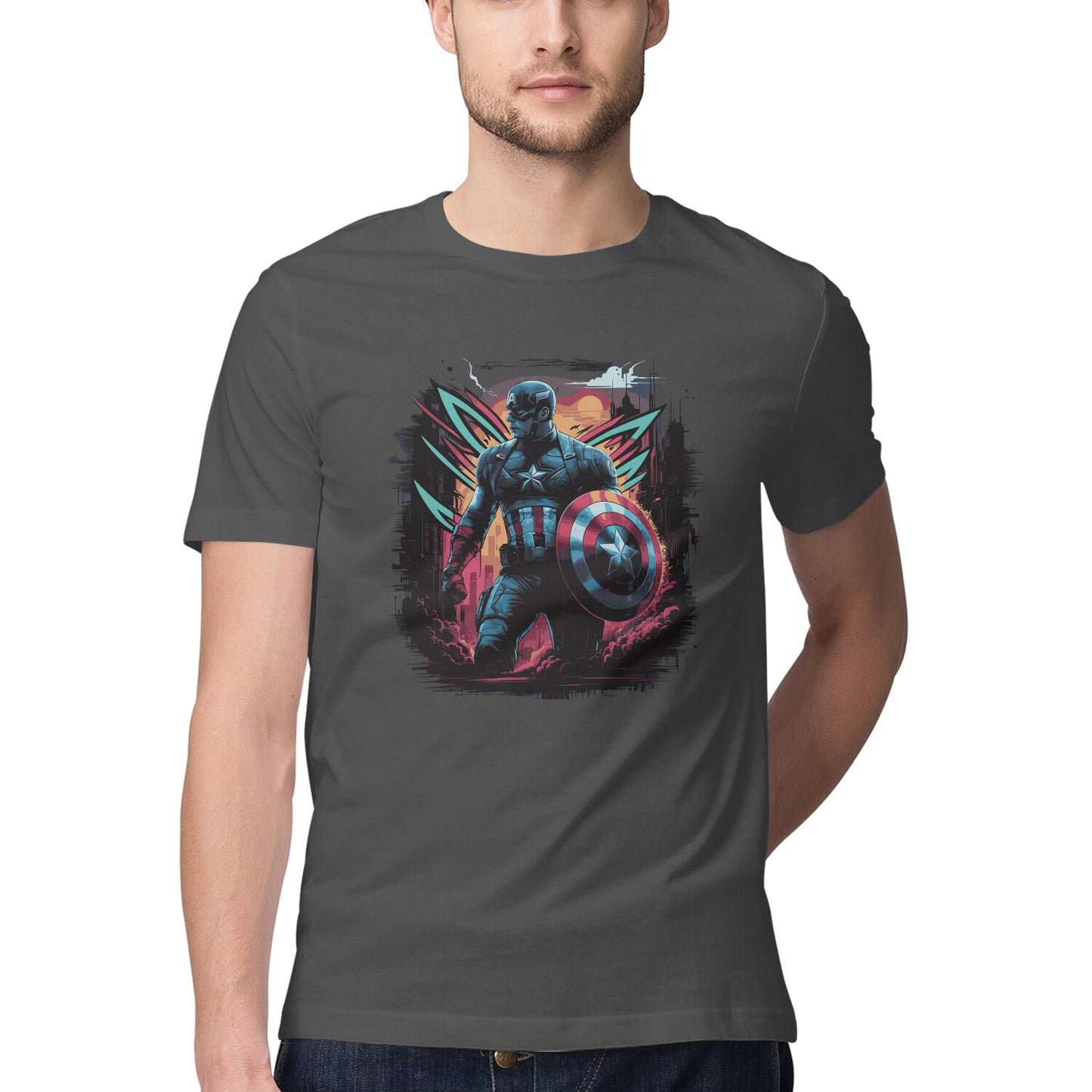 Captain America Superhero T-shirt for Men