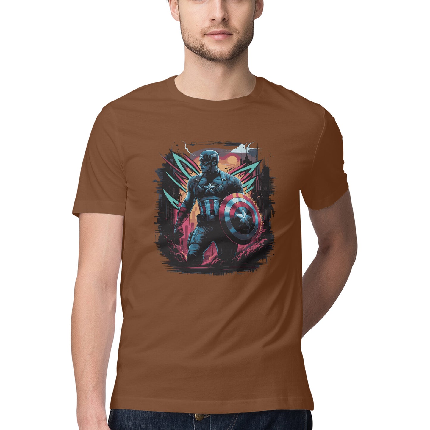 Captain America Superhero T-shirt for Men