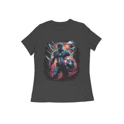 Captain America Superhero T-shirt for Women