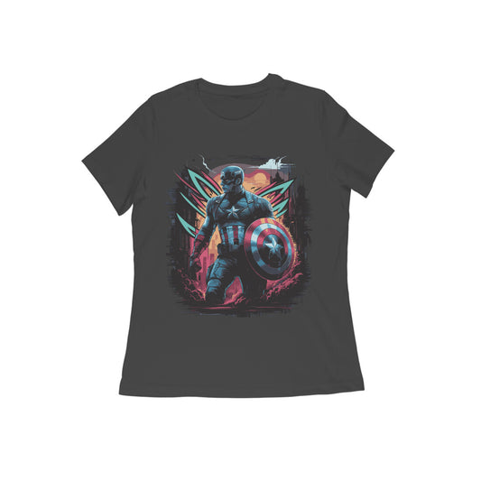 Captain America Superhero T-shirt for Women