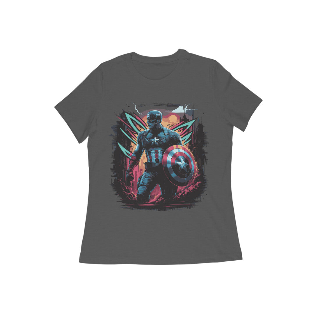 Captain America Superhero T-shirt for Women