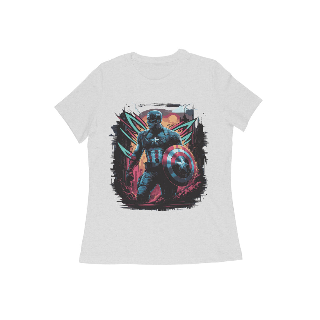 Captain America Superhero T-shirt for Women