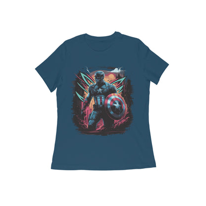 Captain America Superhero T-shirt for Women