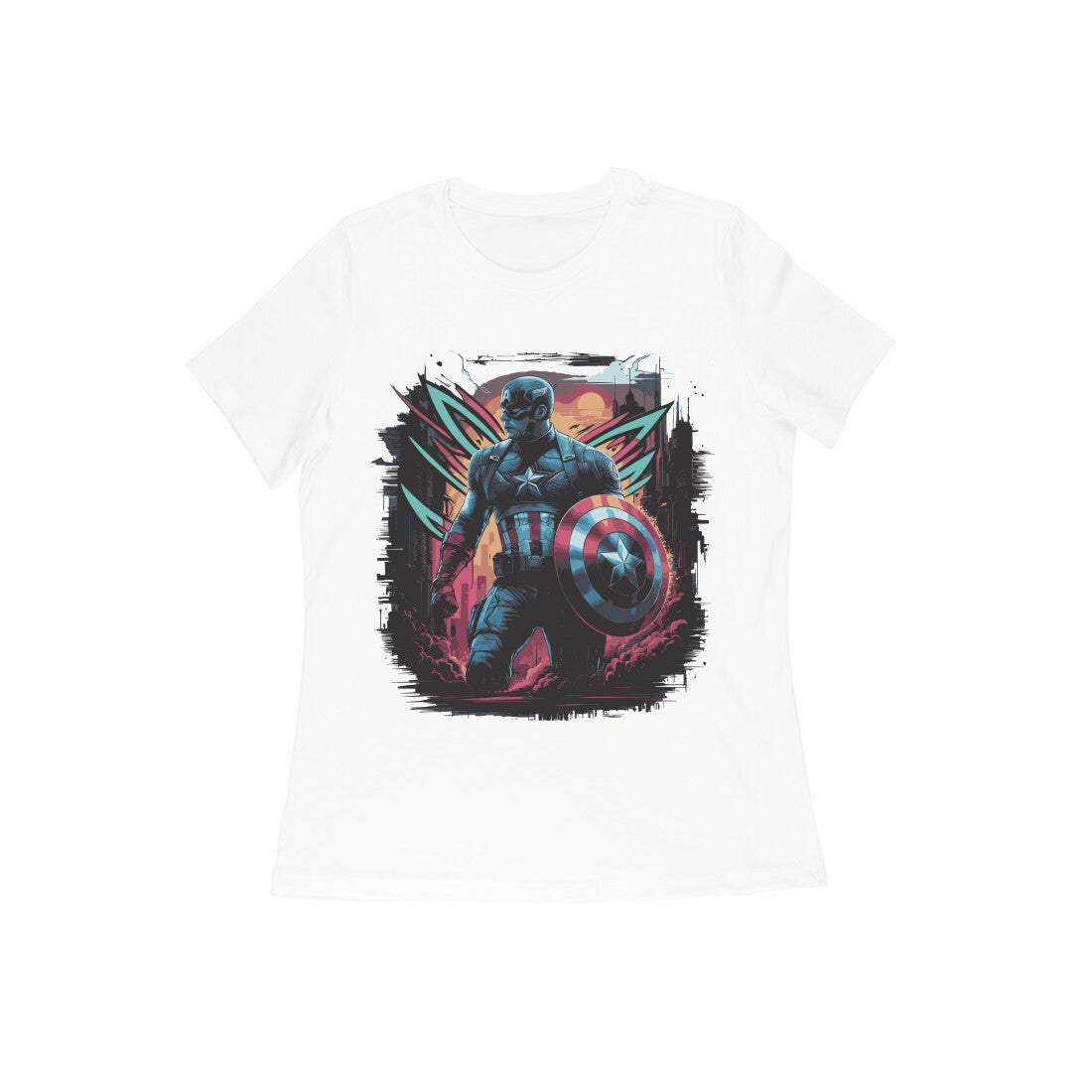 Captain America Superhero T-shirt for Women