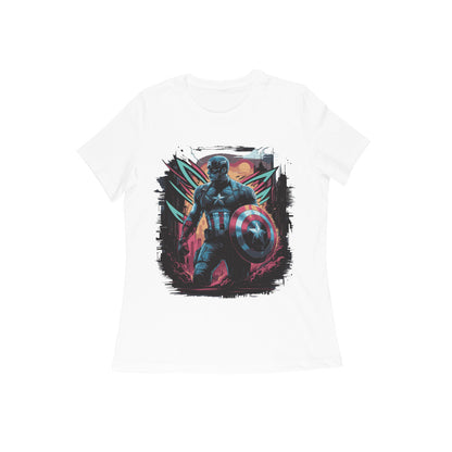 Captain America Superhero T-shirt for Women