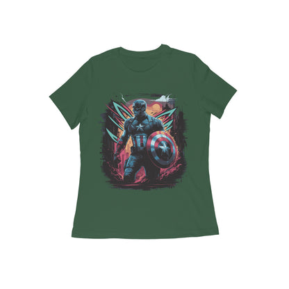 Captain America Superhero T-shirt for Women