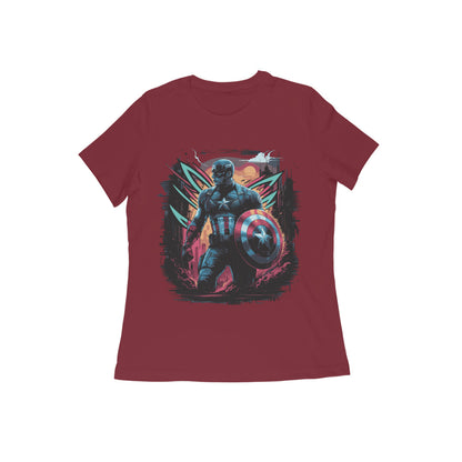 Captain America Superhero T-shirt for Women