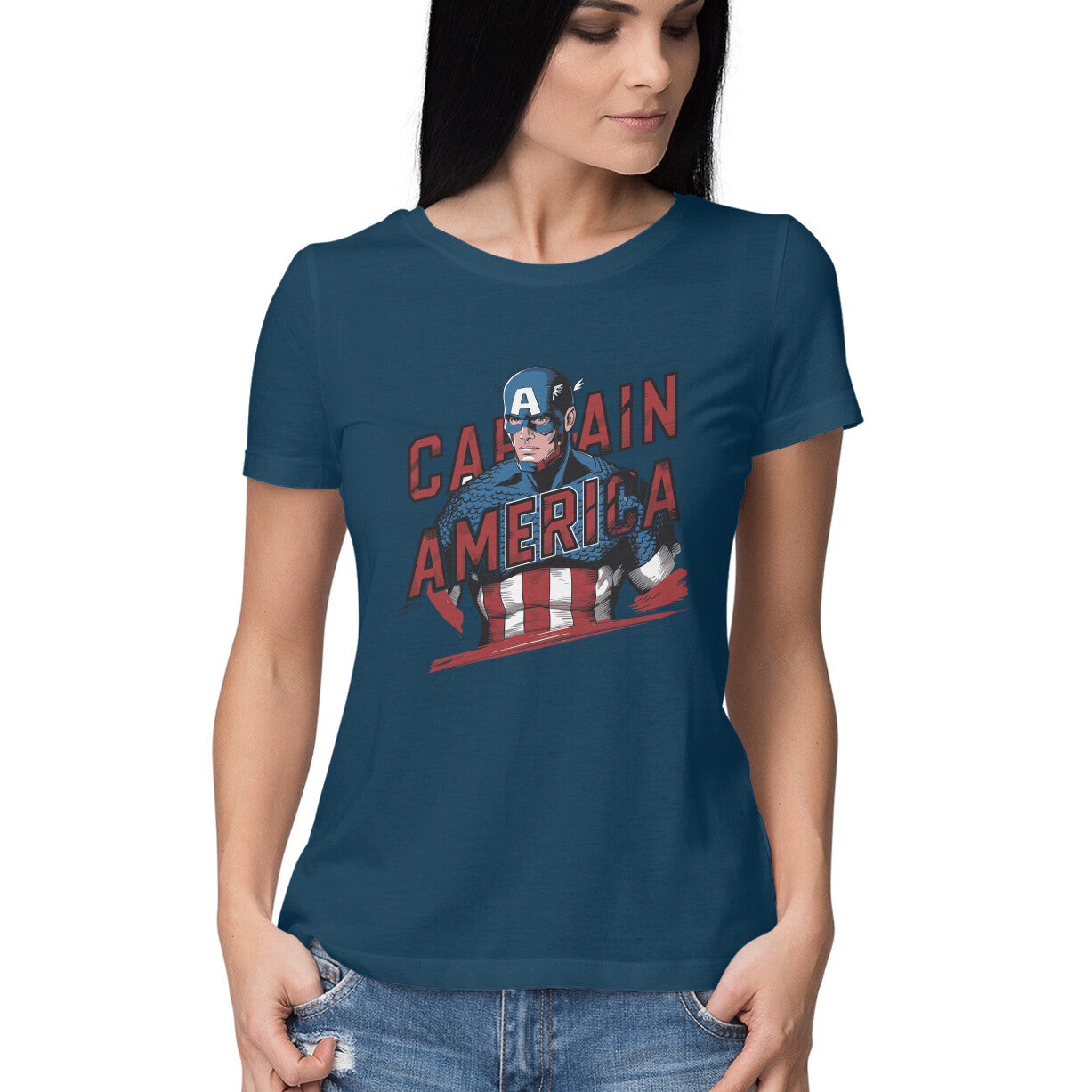 Marvel Comics Captain America T-shirt for Women