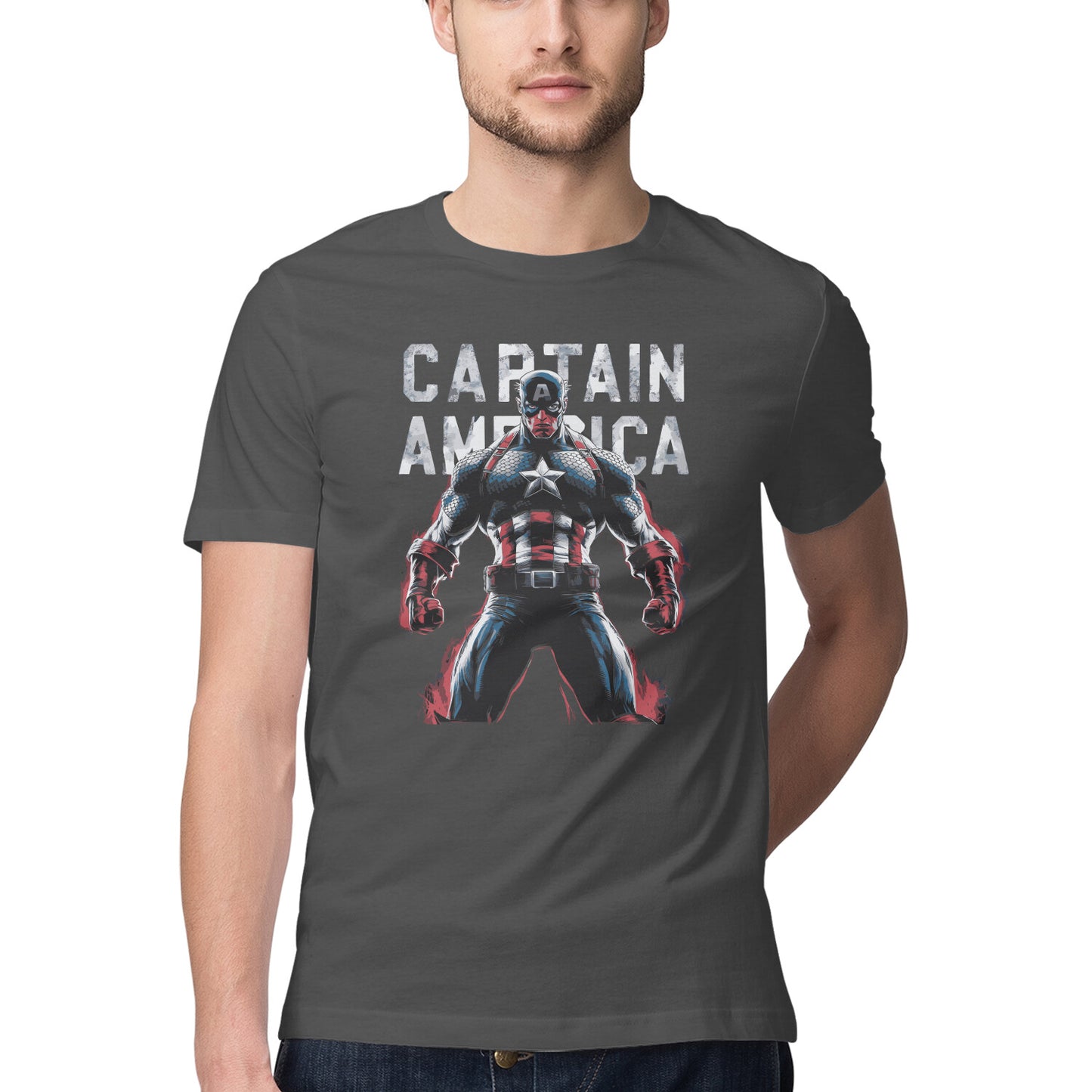 Regular Fit Captain America T-shirt for Men