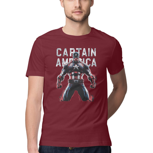 Regular Fit Captain America T-shirt for Men