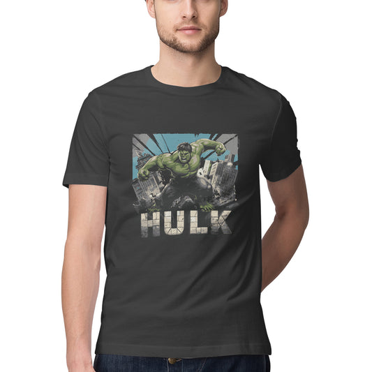 Round Neck Hulk Printed T-Shirt For Men