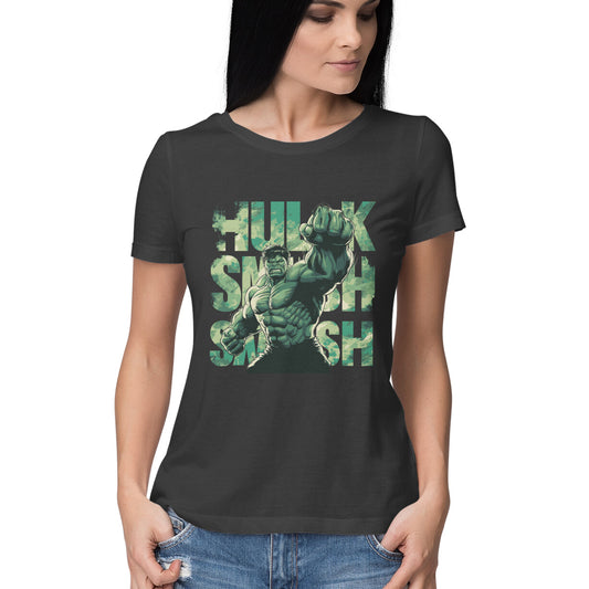 Regular Fit Hulk T-Shirts for Women