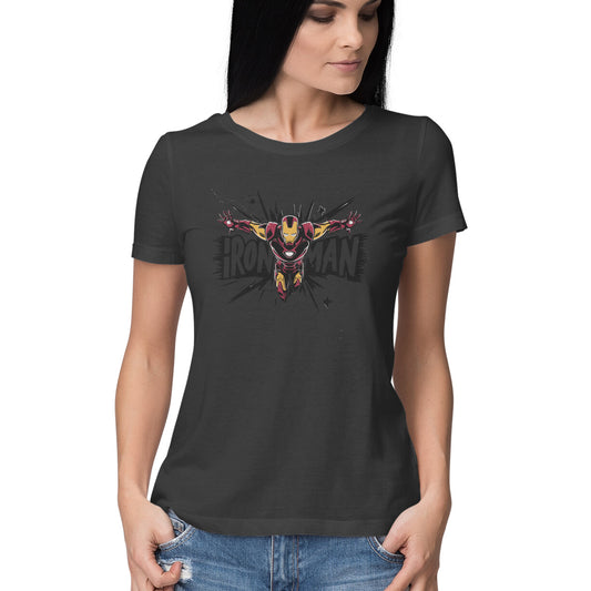 Regular Fit Iron Man T-Shirt for Women