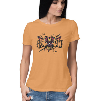 Regular Fit Iron Man T-Shirt for Women