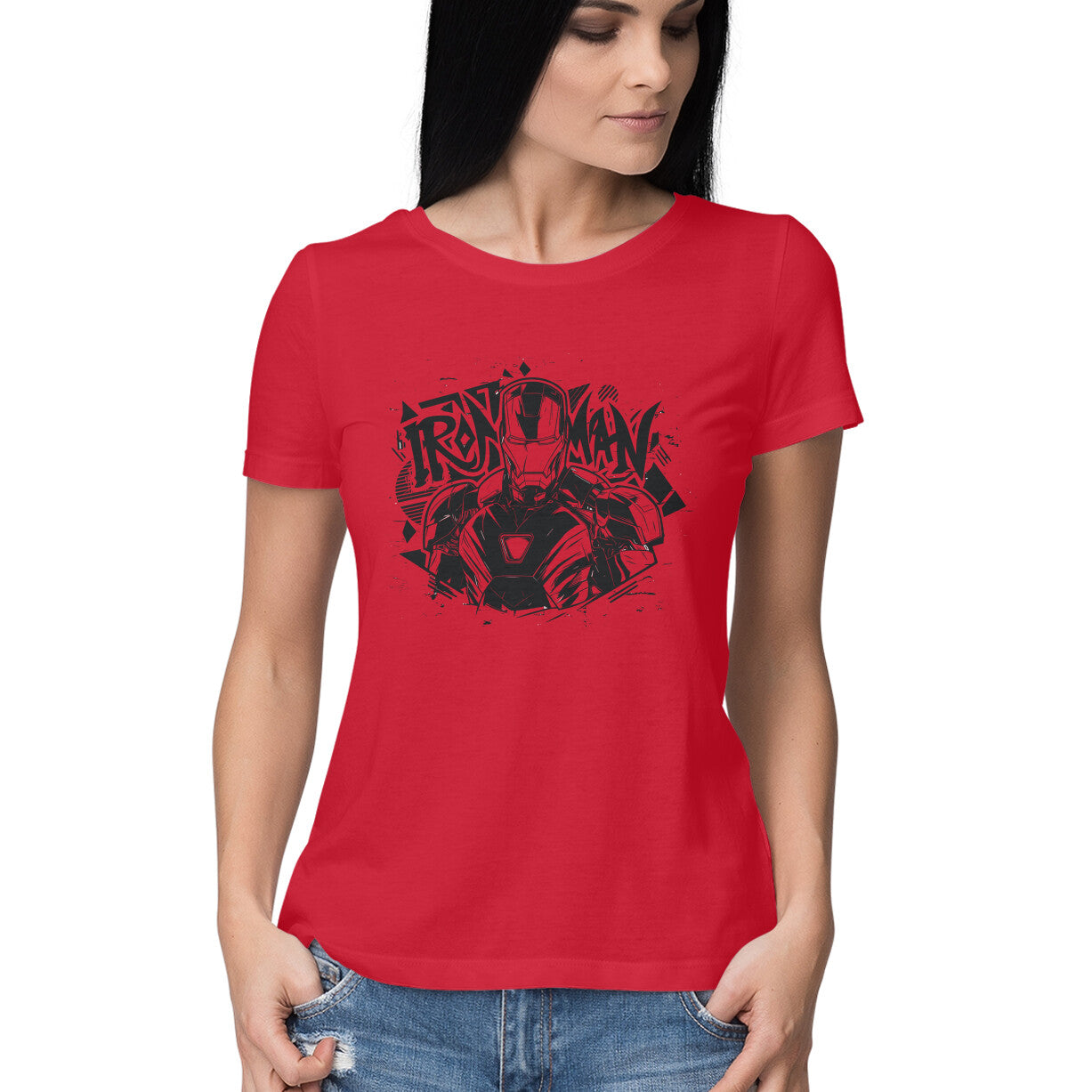 Iron Man Marvel Superhero T-Shirt for Women