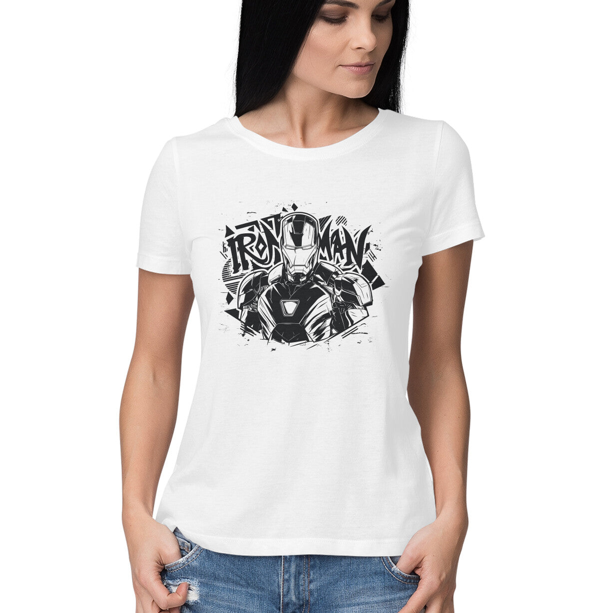 Iron Man Marvel Superhero T-Shirt for Women