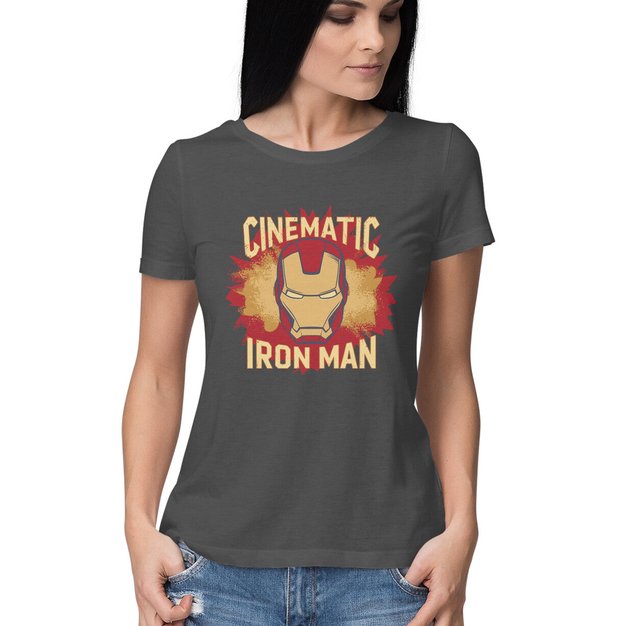 Cinematic Iron Man T-Shirt for Women