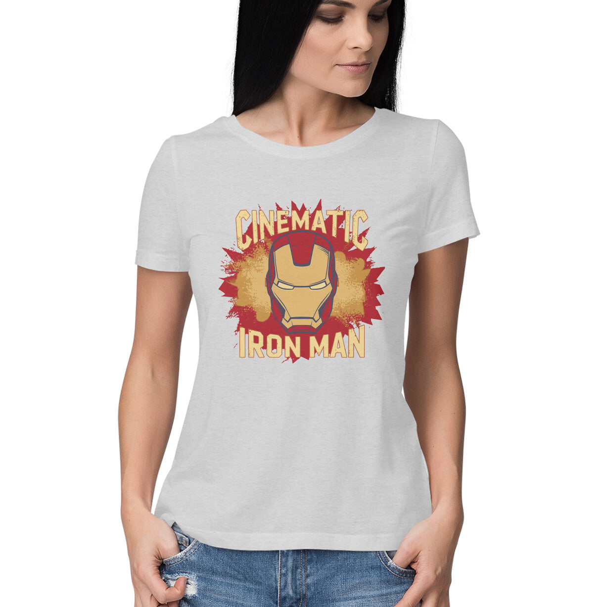 Cinematic Iron Man T-Shirt for Women