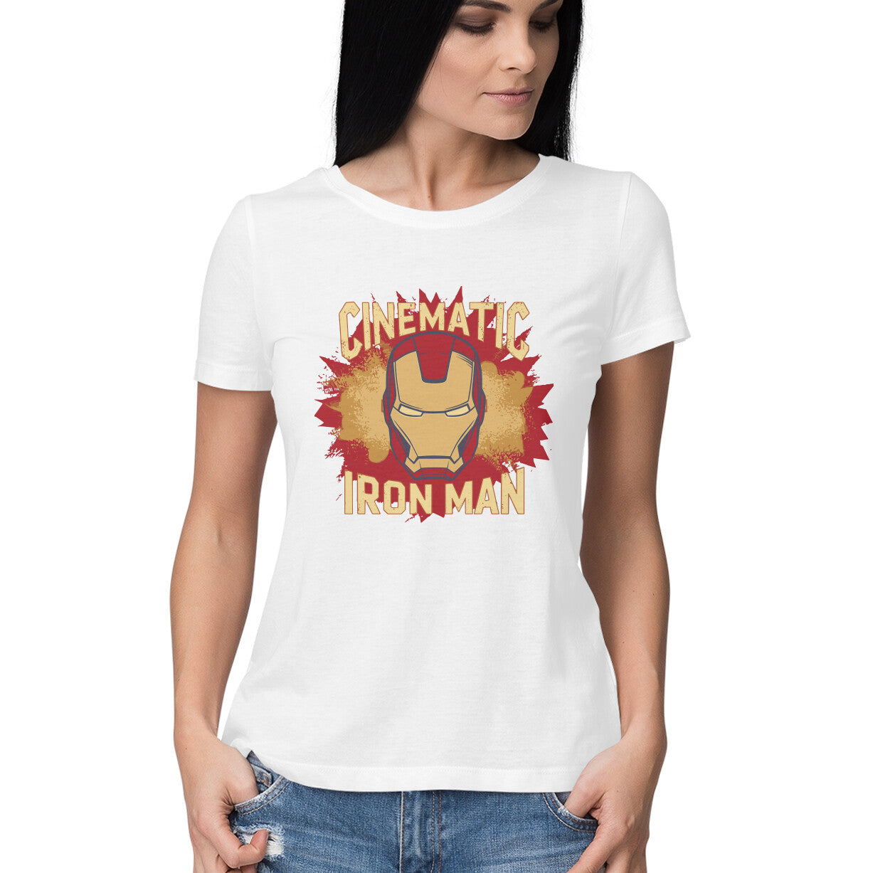 Cinematic Iron Man T-Shirt for Women