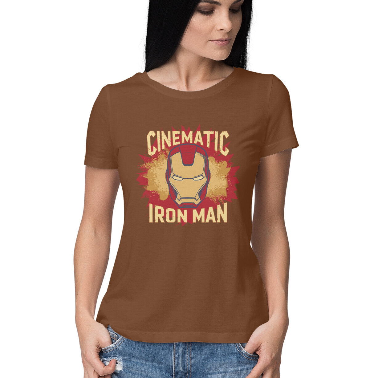 Cinematic Iron Man T-Shirt for Women